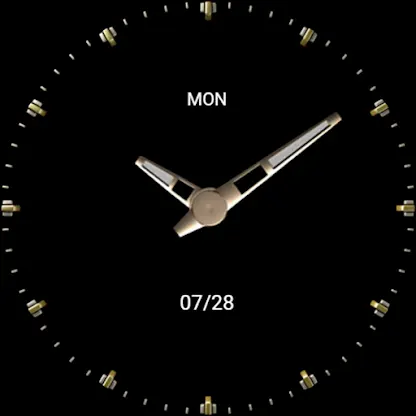 Mechanical Black Gold Wear OS screenshot 8