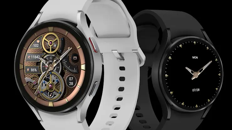 Mechanical Black Gold Wear OS screenshot 1
