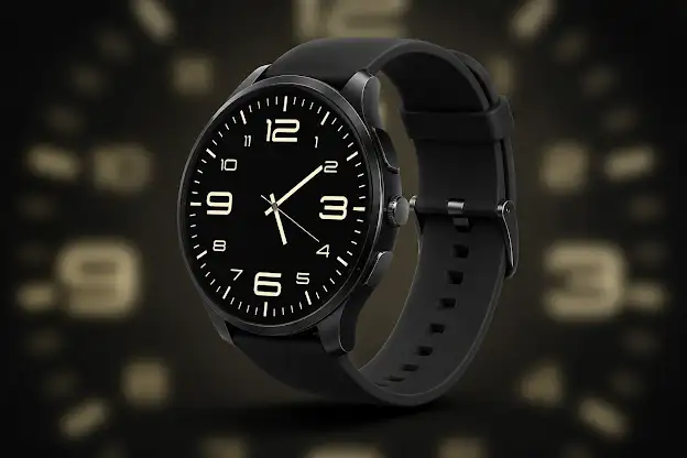 True Black Analog Watch Face screenshot 6
