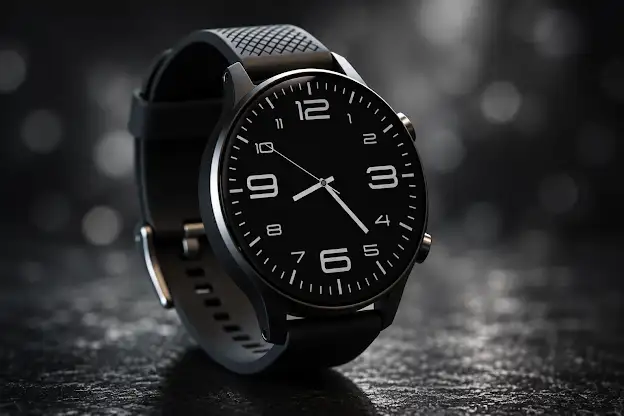 True Black Analog Watch Face screenshot 1