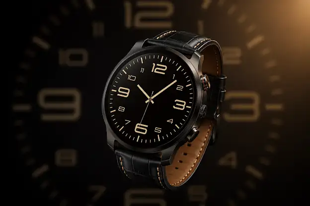True Black Analog Watch Face screenshot 3