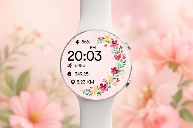 Blossom Floral Watch Face screenshot 7
