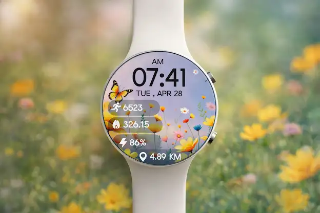 Nature Flora Digital WatchFace screenshot 5