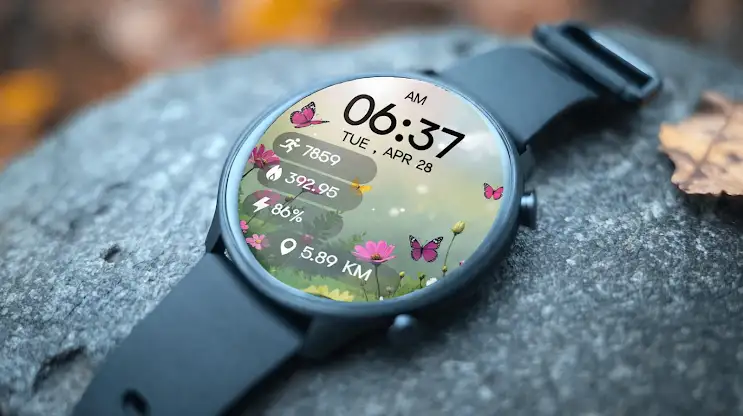 Nature Flora Digital WatchFace screenshot 2