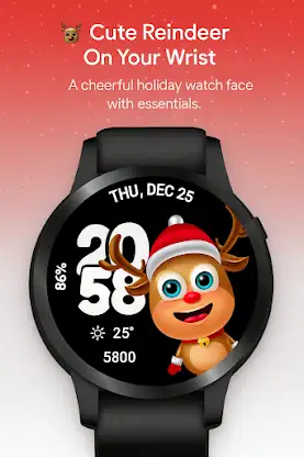 Xmas WatchFace Wear OS screenshot 1