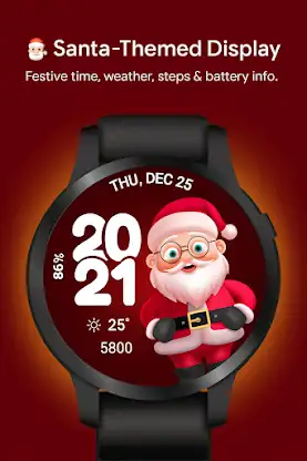 Xmas WatchFace Wear OS screenshot 2