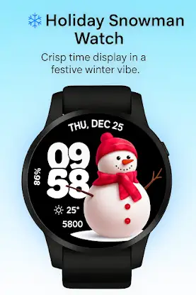 Xmas WatchFace Wear OS screenshot 8