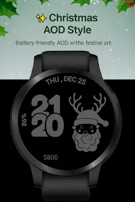 Xmas WatchFace Wear OS screenshot 7