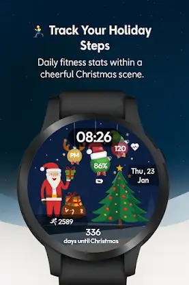 Animated Xmas Countdown Watch screenshot 3