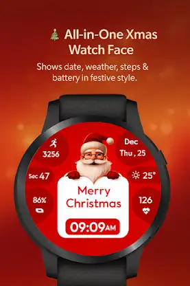Santa Xmas Countdown WatchFace screenshot 2