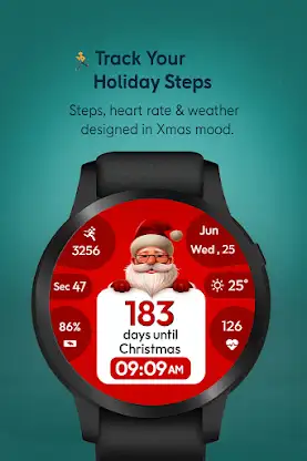 Santa Xmas Countdown WatchFace screenshot 6
