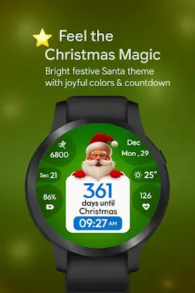 Santa Xmas Countdown WatchFace screenshot 3