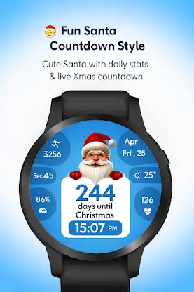 Santa Xmas Countdown WatchFace screenshot 1