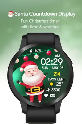 Xmas Weather Countdown Watch screenshot 1