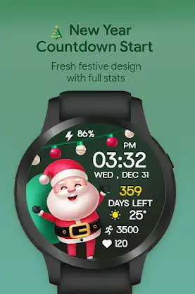 Xmas Weather Countdown Watch screenshot 5