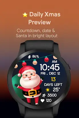Xmas Weather Countdown Watch screenshot 2