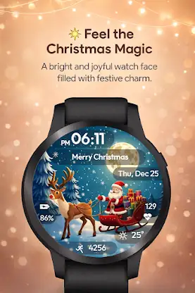 Xmas Magic WatchFace screenshot 1
