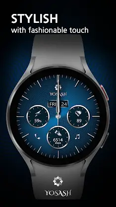 Blue Classic Watch Face screenshot 5