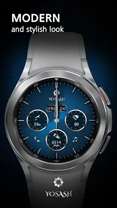 Blue Classic Watch Face screenshot 7