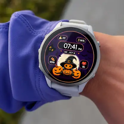 Cute Witch Digital Watch Face screenshot 5