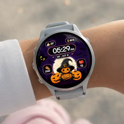 Cute Witch Digital Watch Face screenshot 8