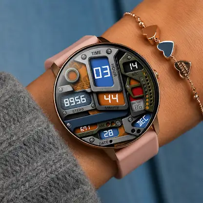 Steel Gear Digital Watch Face screenshot 1