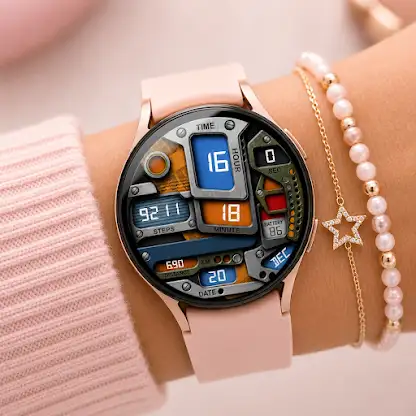 Steel Gear Digital Watch Face screenshot 7