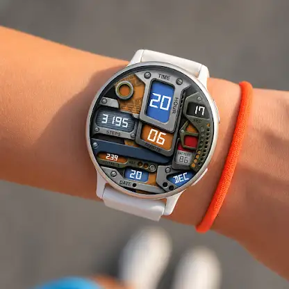 Steel Gear Digital Watch Face screenshot 6