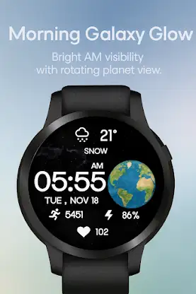 Earth Galaxy WatchFace screenshot 8