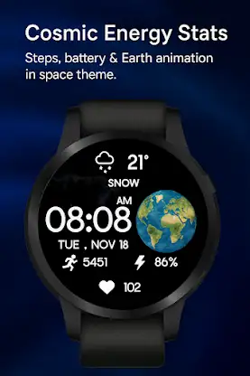 Earth Galaxy WatchFace screenshot 2