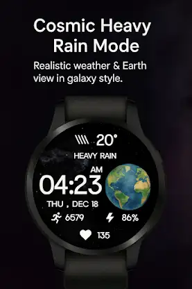 Earth Galaxy WatchFace screenshot 1