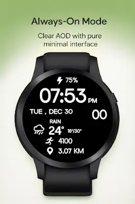 Minimal Gradient Digital Watch screenshot 3