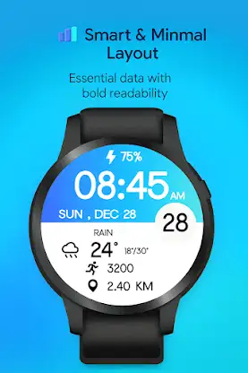 Minimal Gradient Digital Watch screenshot 7