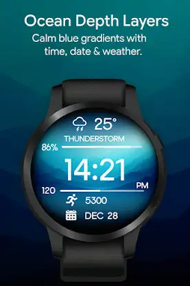 Mountain & Sea WatchFace screenshot 8