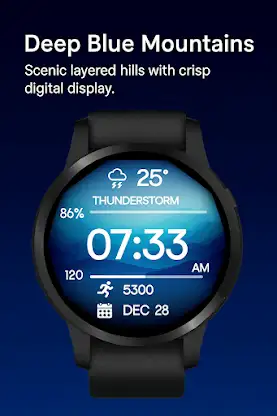 Mountain & Sea WatchFace screenshot 4