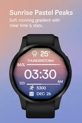 Mountain & Sea WatchFace screenshot 5