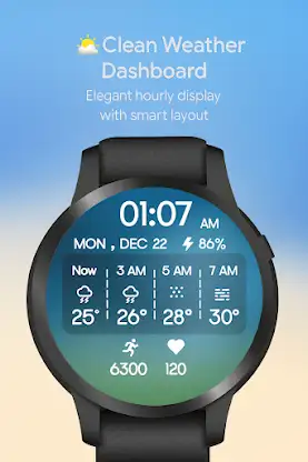 Hourly Weather Digital Watch screenshot 5