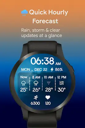 Hourly Weather Digital Watch screenshot 3