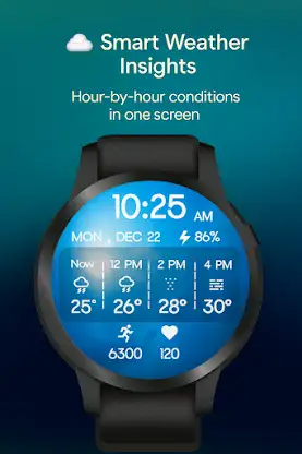 Hourly Weather Digital Watch screenshot 4