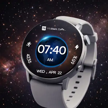3D Earth Parallax Watch Face screenshot 5