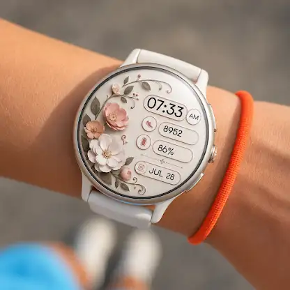 Elegant Blossom WatchFace screenshot 3