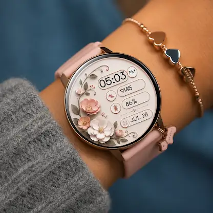 Elegant Blossom WatchFace screenshot 1