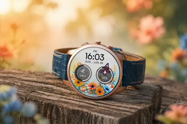 Floral Bloom Digital WatchFace screenshot 8