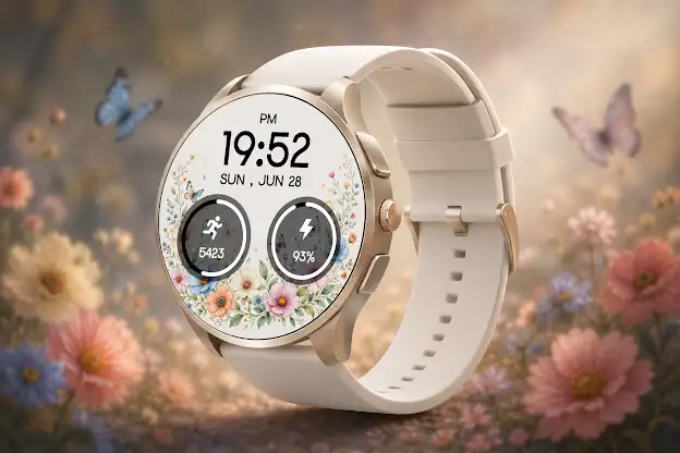 Floral Bloom Digital WatchFace screenshot 7