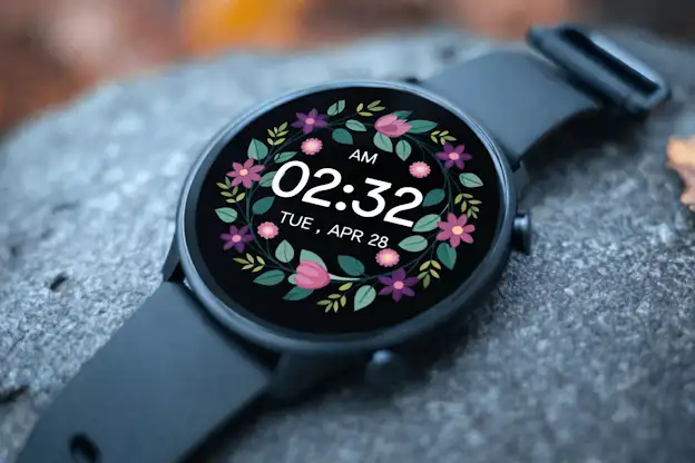 Floral Wreath MinimalWatchFace screenshot 3