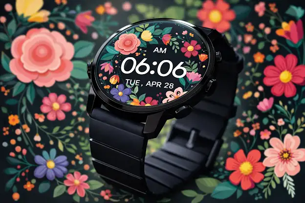 Floral Wreath MinimalWatchFace screenshot 6