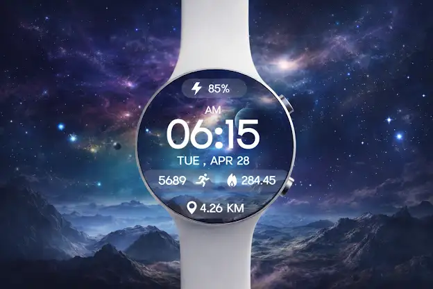 Galaxy Space Watch Face screenshot 5
