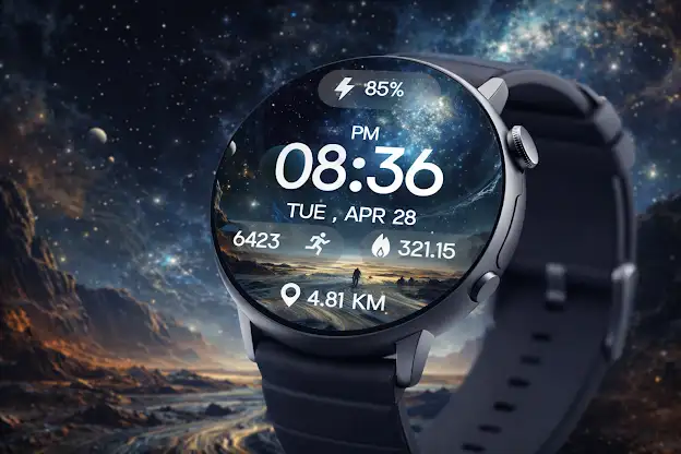 Galaxy Space Watch Face screenshot 3