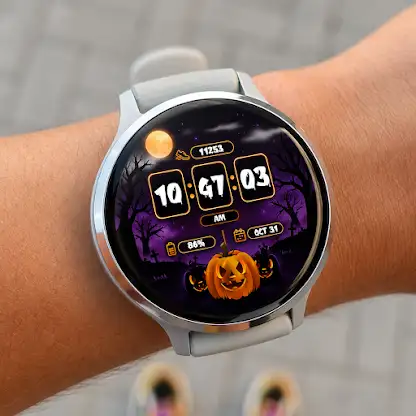 Halloween Pumpkin Watch Face screenshot 2