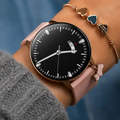 Minimal Dark Watch Face screenshot 1